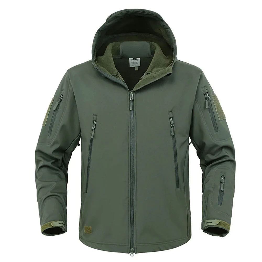 

2025 New Autumn And Winter Men's Cargo Multi-pocket Jacket Army Tactical Coat Outdoor Fitness Running Fashion Jackets Coats