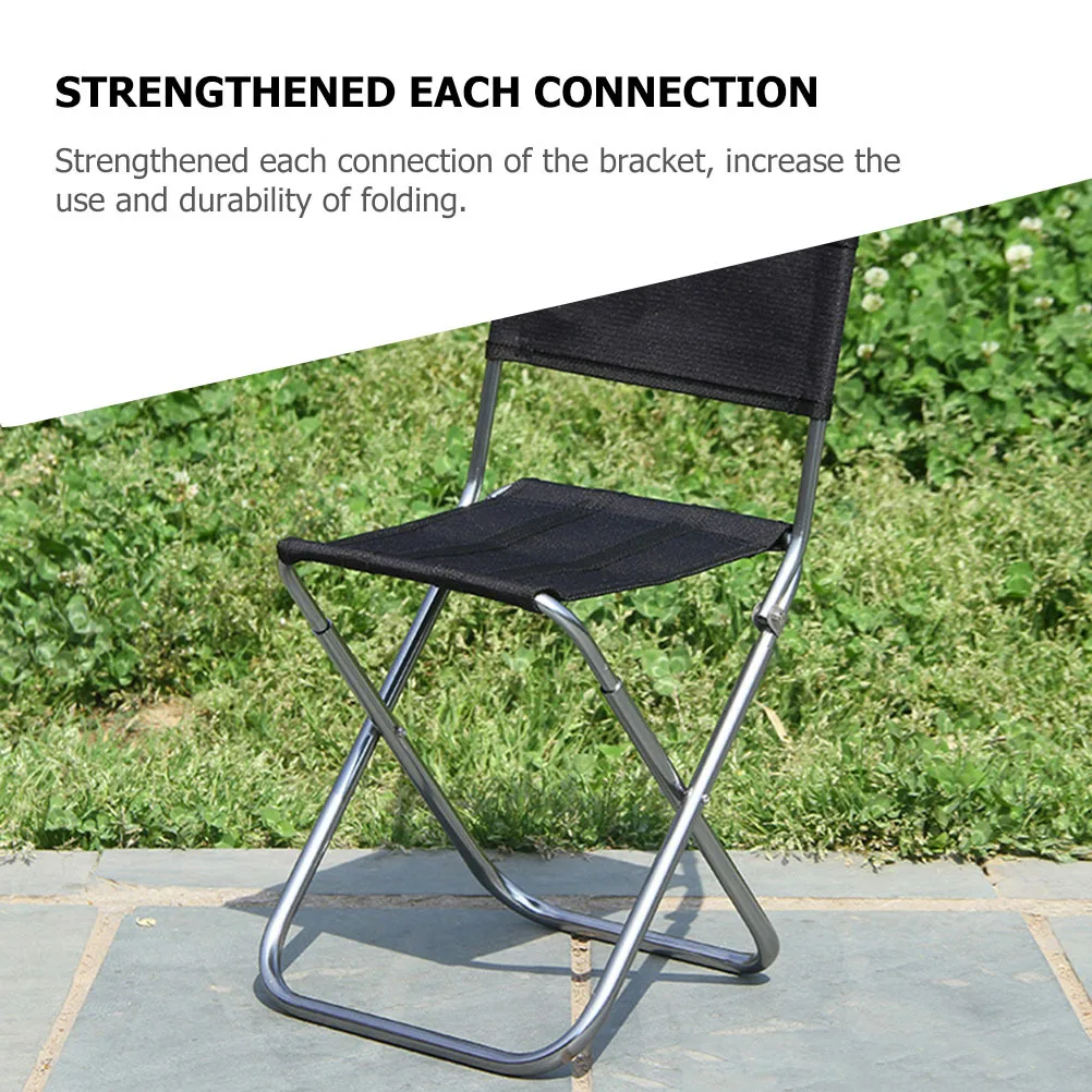 

Outdoor Foldable Fishing Chair Aluminum Alloy Folding Stool Portable Camping Seat Compact Lightweight Stable Support for Travel