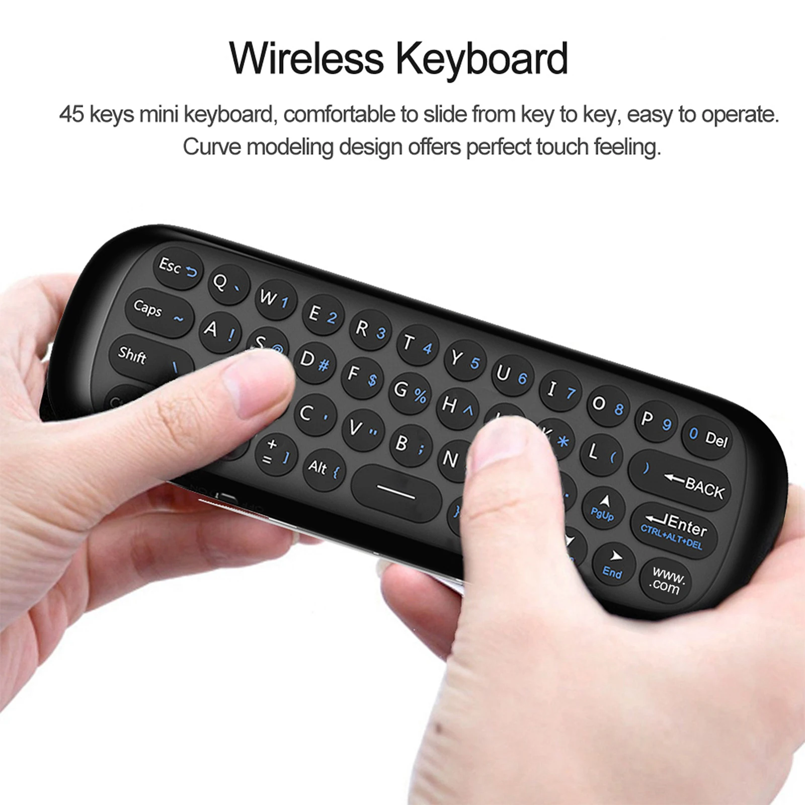 MRSVI W1 Air Mouse 2.4G Wireless Keyboard Remote Control IR Remote Learning 6-Axis Motion Sense for Smart TV Android TV Box PC