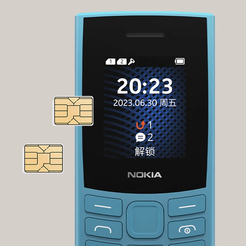 Imagem -02 - Nokia 105 4g 2023 Multilingue Dual Sim com Tela de 18 Polegadas Bluetooth 5.0 Bateria 1450mah Chamada de Serviço Longo Lanterna Rádio fm