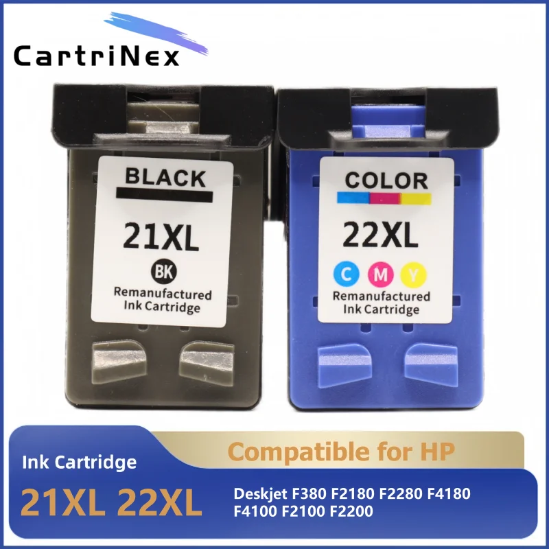 

Сменный картридж 21XL 22XL 22 для HP 21 Совместимый принтер HP 21 Deskjet F380 F2180 F2280 F4180 F4100 F2100 F2200