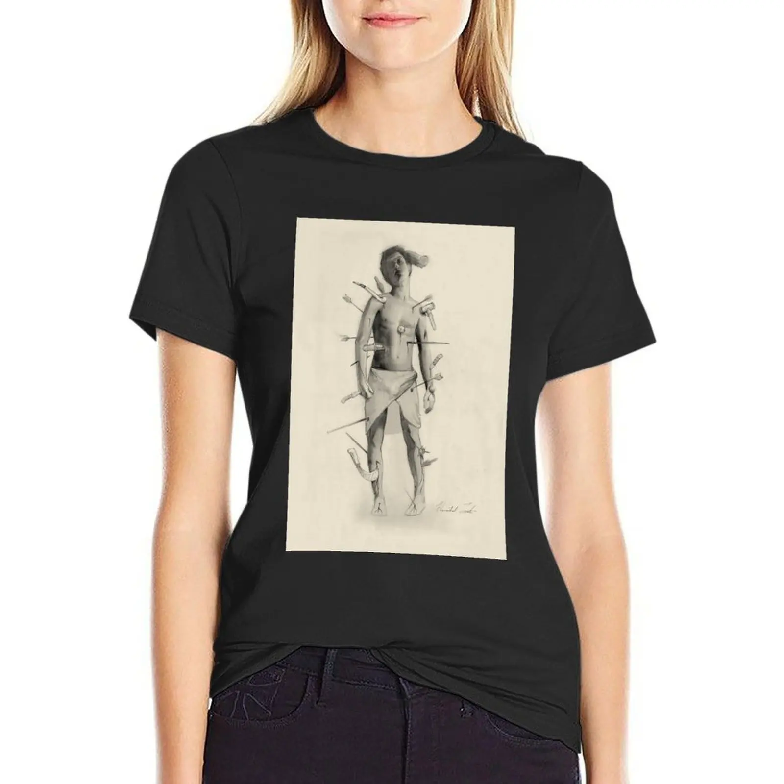 

Hannibal Sketch Two T-Shirt plus size tops funny anime t shirt dress Women
