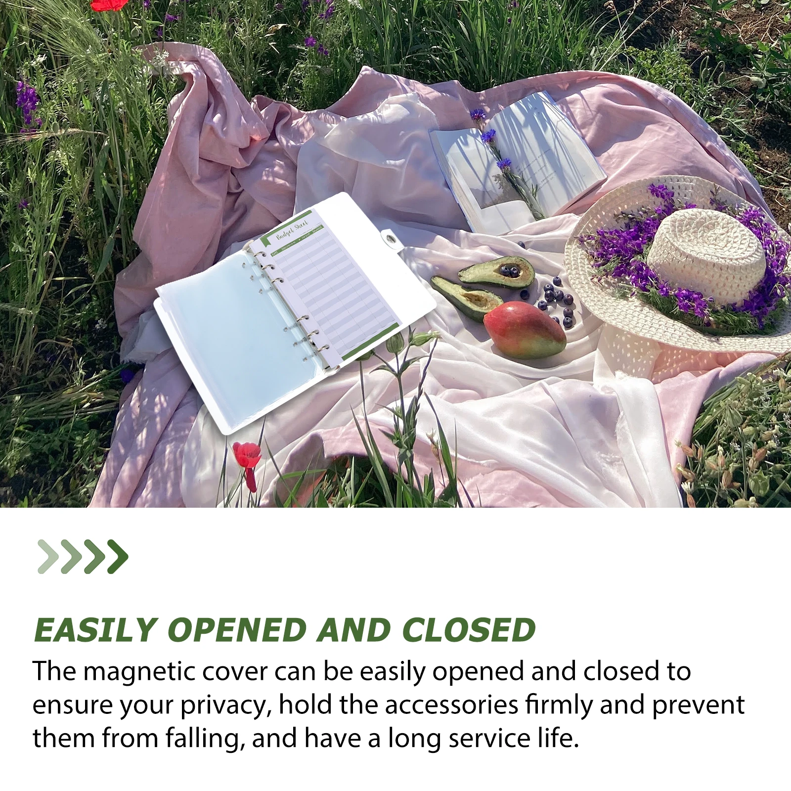 

1 Set Budget Sheet Notepad Cash Planner Organizer Portable Loose Book For Cards Receipts Storage Waterproof