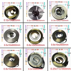 0.12--0.8mm Thickness Width 10mm  Spiral Flat Wire Coil Spring Constant Force Springs Spring Drilling Machine