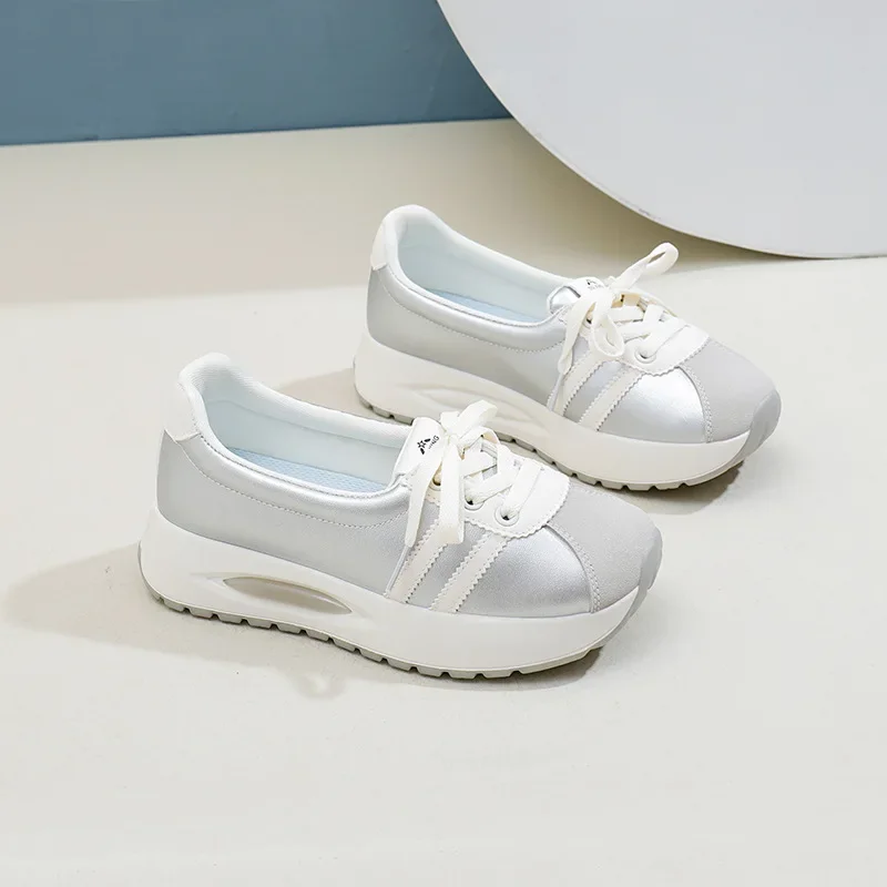 

Casual Women Height-increasing Shoes Fashion Women's Leisure Shoes Breathable Wear-resistant Women Platform Shoes Tenis De Mujer