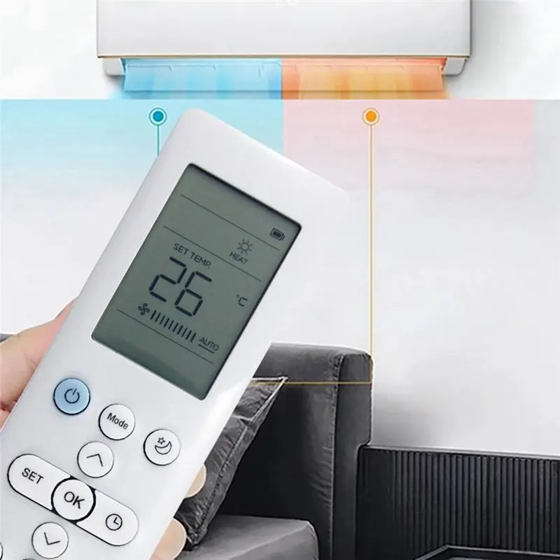 AED7-Replace RG10B10 (E2)/BGEF Remote Control For Midea RG10B10 (E2)/BGEF A/C Air Conditioner