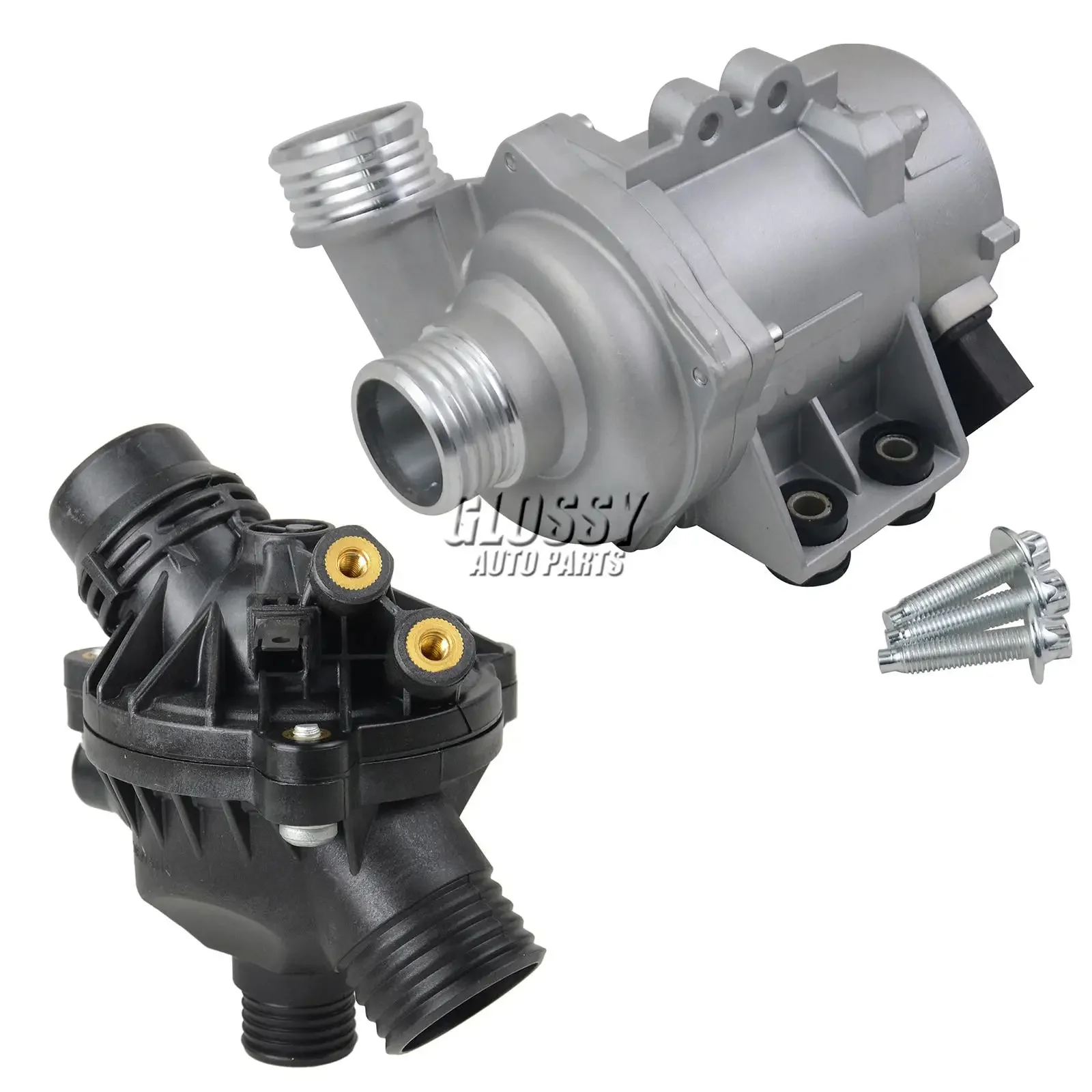 AP03 مضخة مياه كهربائية جديدة + مجموعة ترموستات N52 N53 N54 لسيارات BMW 128i 325i 328i 330i 525i 528i 530i X1 X3 X5 Z4 11517546994