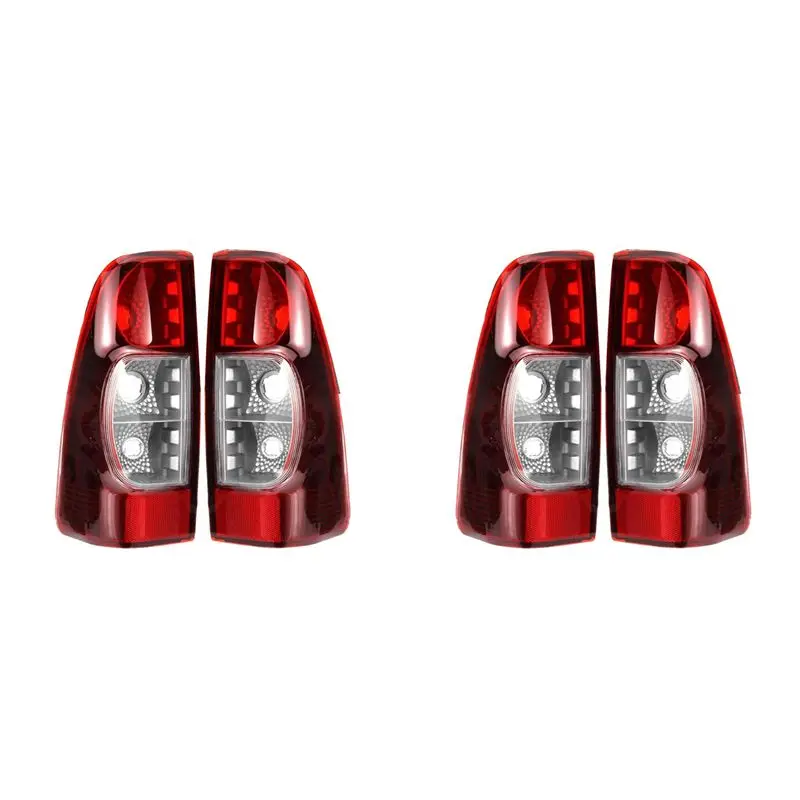 4Pcs Car Rear Taillight Brake Lamp Tail Lamp Without Bulb For Isuzu Rodeo Dmax Pickup 2007 2008 2009 2010 2011 2012