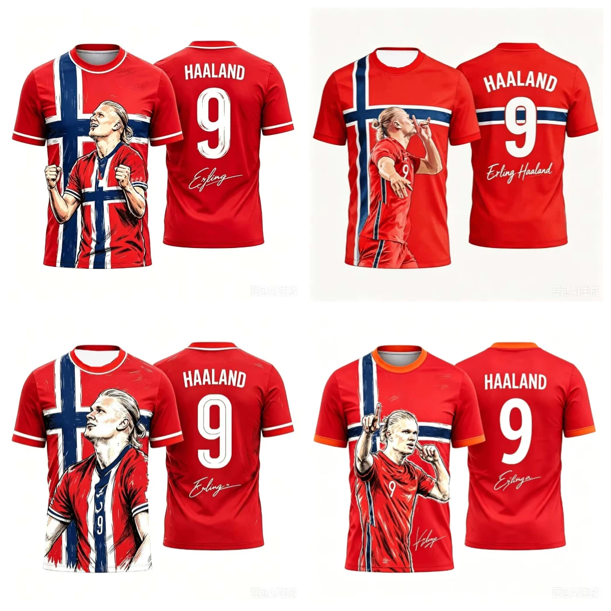 T-shirt de sport unisexe 3D à séchage rapide, coupe ample, pour l'extérieur, collection Harland 9 Fan Commemorative, idéal pour l'été et les tenues de famille.