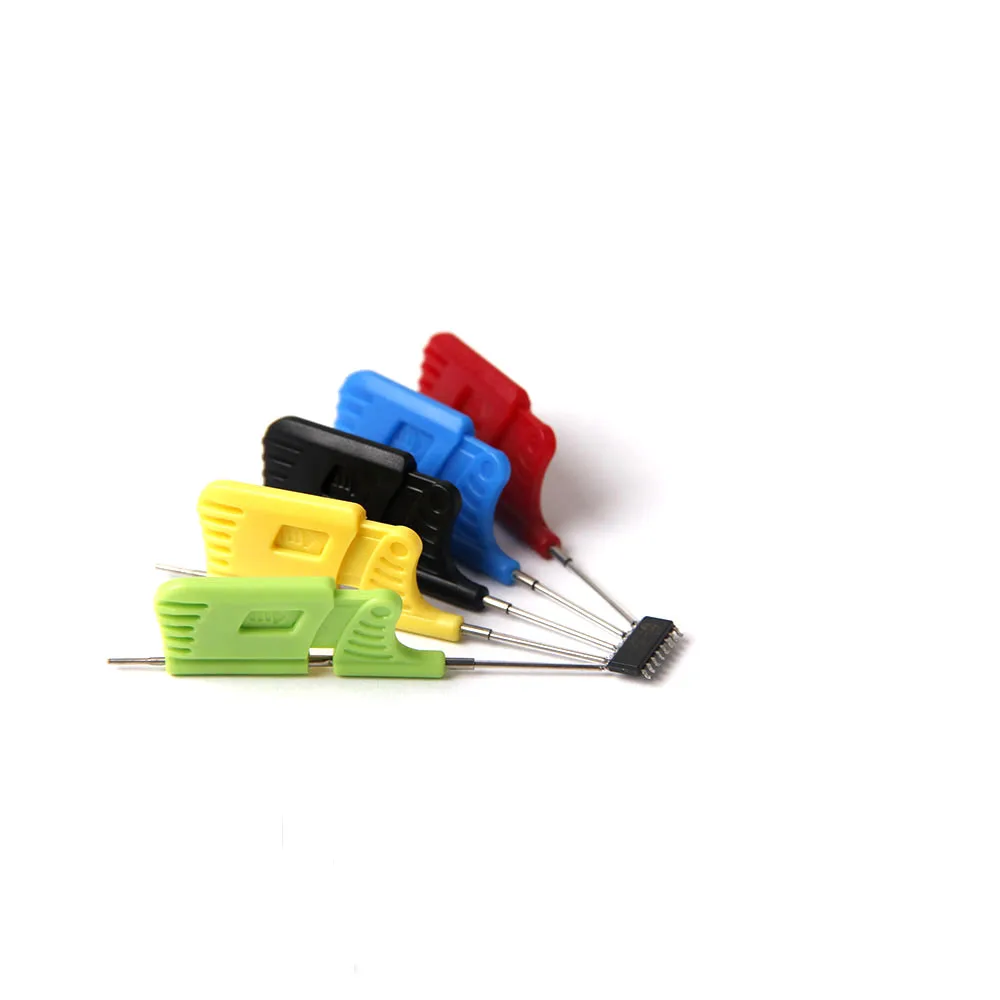 10PCS Universal IC Chip micro IC clamp SOP SOIC TSSOP TSOP SSOP MSOP PLCC QFP  TQFP LQFP SMD IC Chip pin Clip DIP logic analyzer