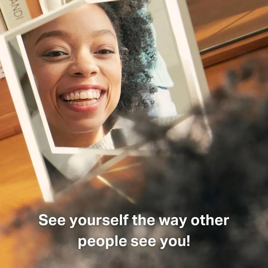 스탠드 없이 사용 가능한 비반전 거울 교체 키트, 진정한 이미지, 탁월한 정밀도, 교정 불필요, 메이크업용 슬림 디자인