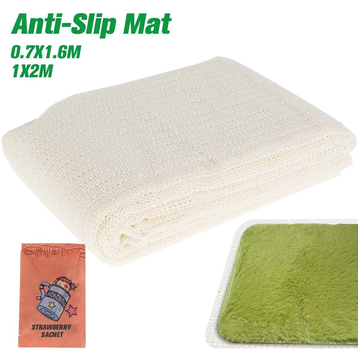 PVC Non Slip Rug Pads Carpet Underlay Rug Gripper Anti Slip Underlay Multi Purpose Liner Non Slip Mat Mesh Non-Slip lining