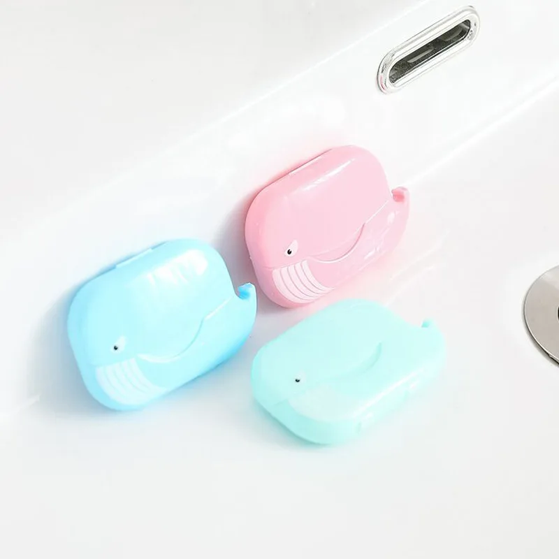 Cute Paper Soap Travel Soap Washing Hand Bath Clean Scented Slice Sheets Mini Paper Soap Bathroom Supplies Portable