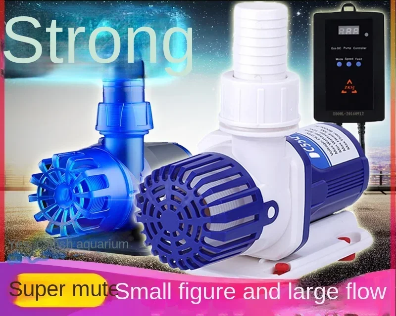 DC frequency conversion fish tank circulating filtration blue-white submersible pump