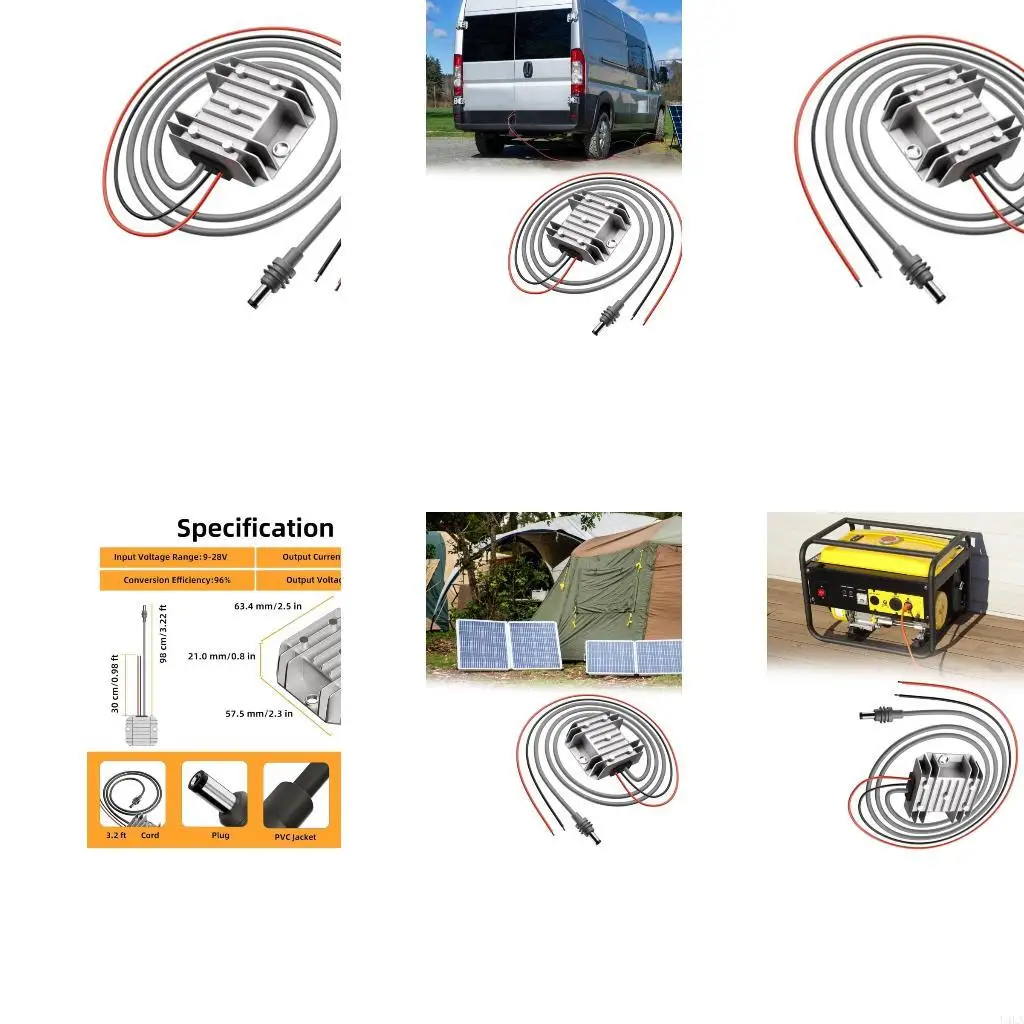 محول الطاقة U4LA مع كليب الطاقة سلك 12V/24V إلى 30 فولت 3.5A محول التعزيز