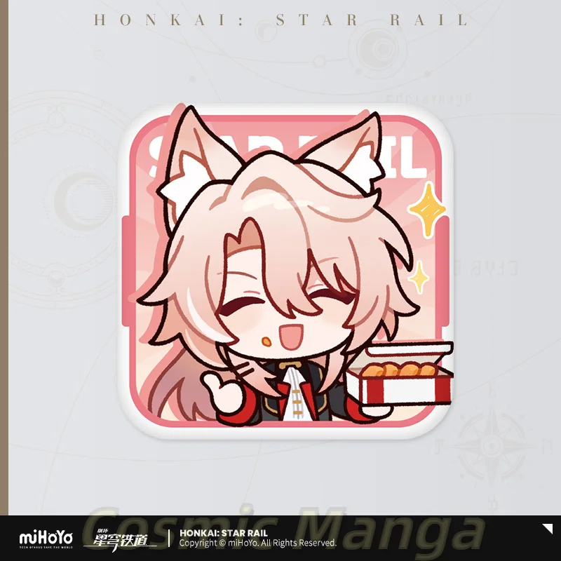 Presale Sunsyea Honkai Star Rail الرسمية Merch MiHoYo الأصلي Q نسخة شارة صفيح Jiao Qiu Feixiao مجموعة الهالوين #3