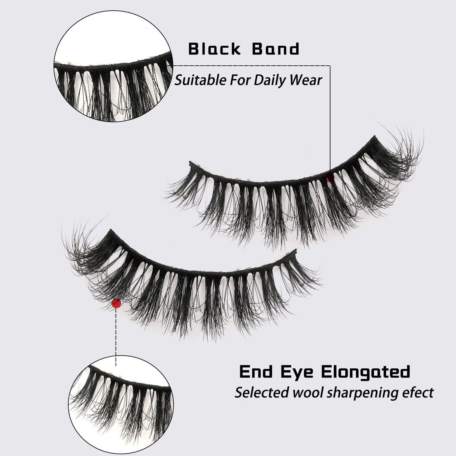 ​ 30 par 3D/5D obszernych sztucznych rzęs - puszyste rzęsy klastry na scenę i imprezę, hipoalergiczne i wodoodporne ​