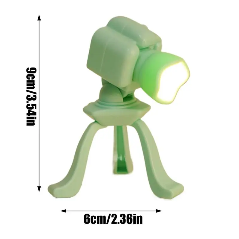 재미있는 카메라 모양의 야간 조명 단추 배터리 책상 램프, 침실 욕실 복도 주방 가정 장식