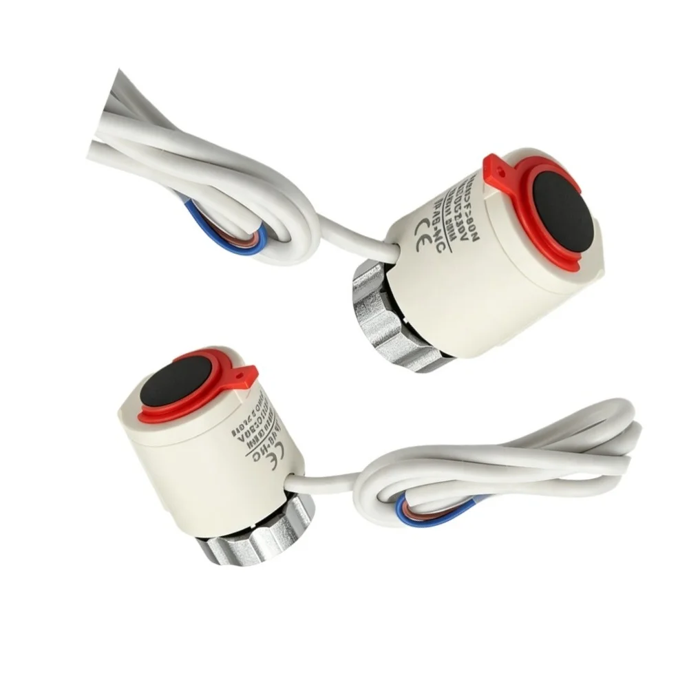 Normally Closed Floor Heating Actuators Dual Pack for Integration with Programmable Thermostats and Zone Control Systems