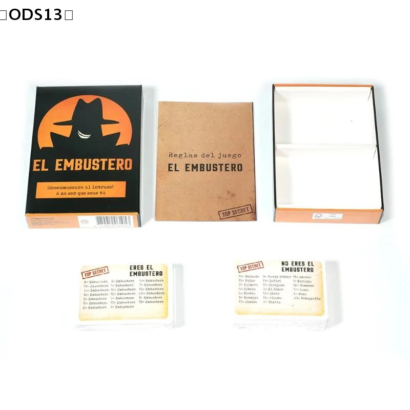 maveraODS13 DeelEl Embustero Juego de cartas de fiesta: Adivinhe el mentiroso y desmascarar The Intruder Juego de cartas en español Suministros para fiestas