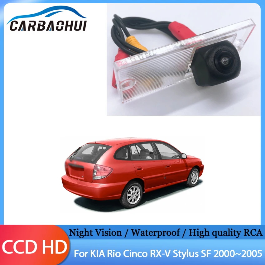 HD 1280*720 Fisheye Rear View Camera Car Backup Parking Accessories Night Vision For KIA Rio Cinco RX-V Stylus SF 2000~2005