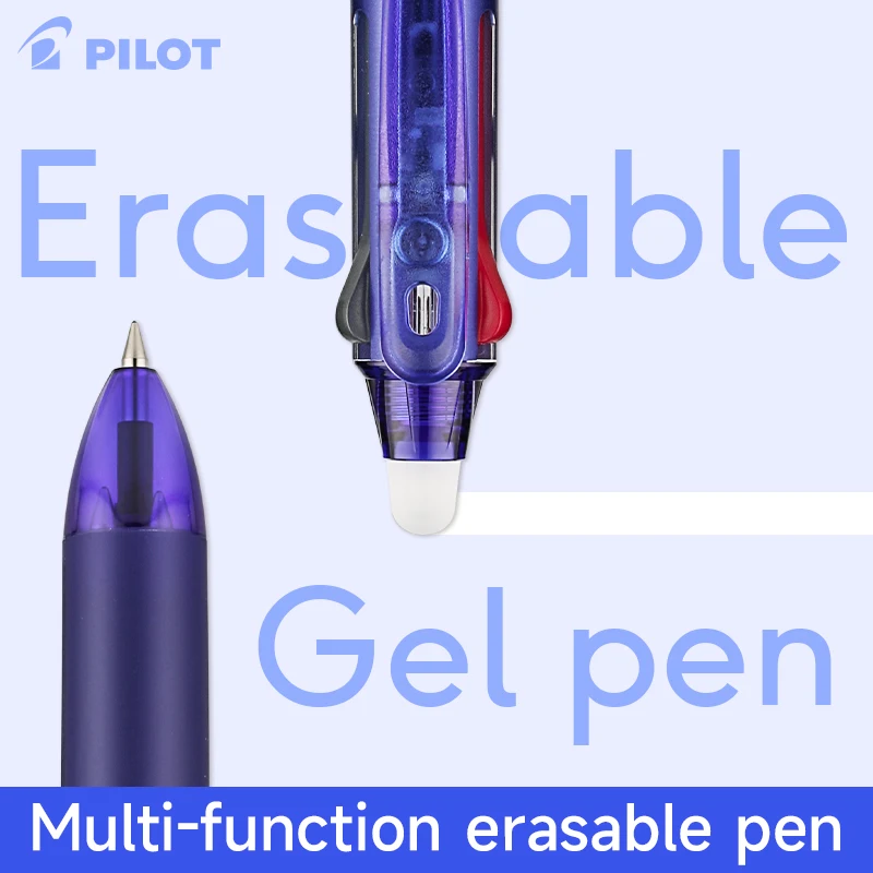 

Стираемая ручка Japan Pilot 3-в-1, красная, синяя, черная, 0,5 мм, ручка-клик, многофункциональная, Lkfb-60Ef/60Uf