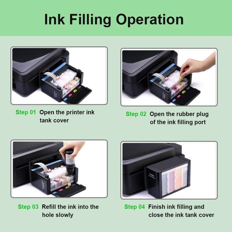 ShinColor 104 Ink Bottle Compatible for Epson 104 Use on Epson ET2710 ET2711 ET2712 ET2714 ET2715 ET2720 ET2721 ET-2726 ET-4700