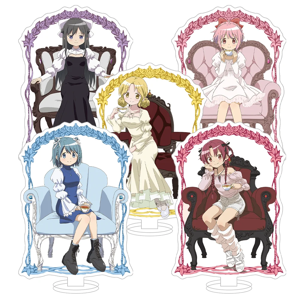 Puella Magi Madoka Magica Kaname Madoka Akemi Homura Tomoe Mami Miki Sayaka Acrylic Stand Acrylic Keychain Desktop Decor Gifts