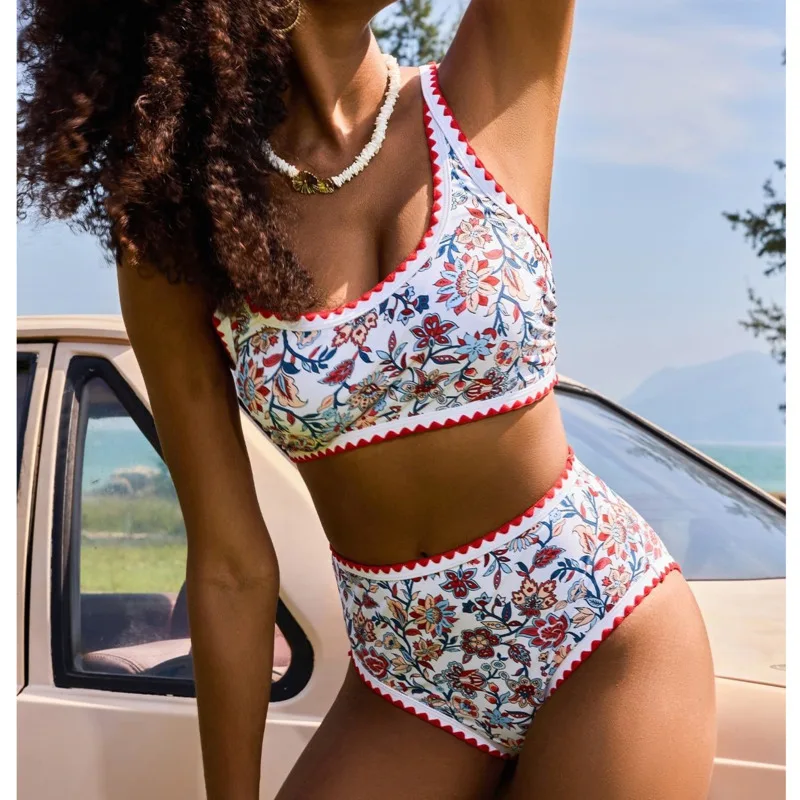 New Sexy Bikinis Print Swimsuits Women's Swimwear Push Up Female Beach Swim Wea… - Image 2