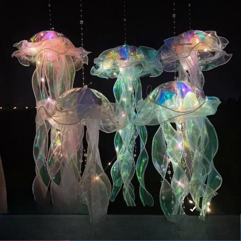 children's luminous portable jellyfish lamp flash toy luminous jellyfish lamp lantern