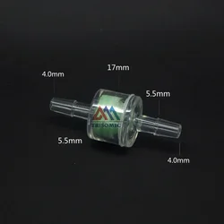 5pcs 4mm Clear Filter Straight Connector for Fish/Pond/Car water/Air/Syphon Material GPPS