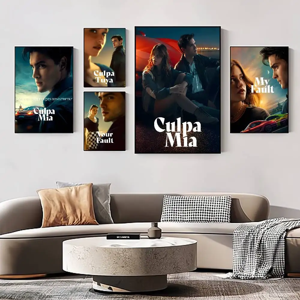 بلدي خطأ Culpa ميا 2023 فيلم خمر أنيمي الملصقات لزجة ورق أبيض يطبع الملصقات الفنية Kawaii غرفة ديكور #5