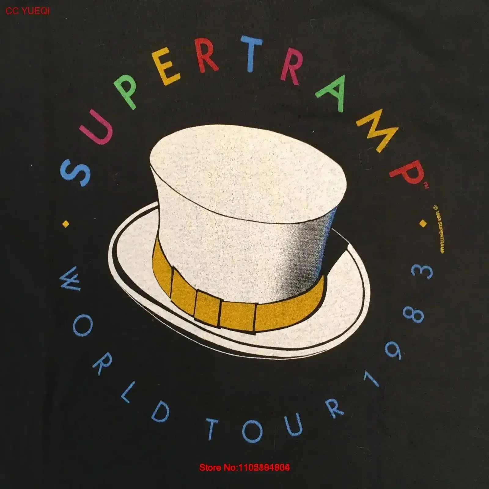 New Supertramp Band Black Color 1side T Shirt For Friend BL210 vintage Washed Stylish Soft Breathable Versatile homme