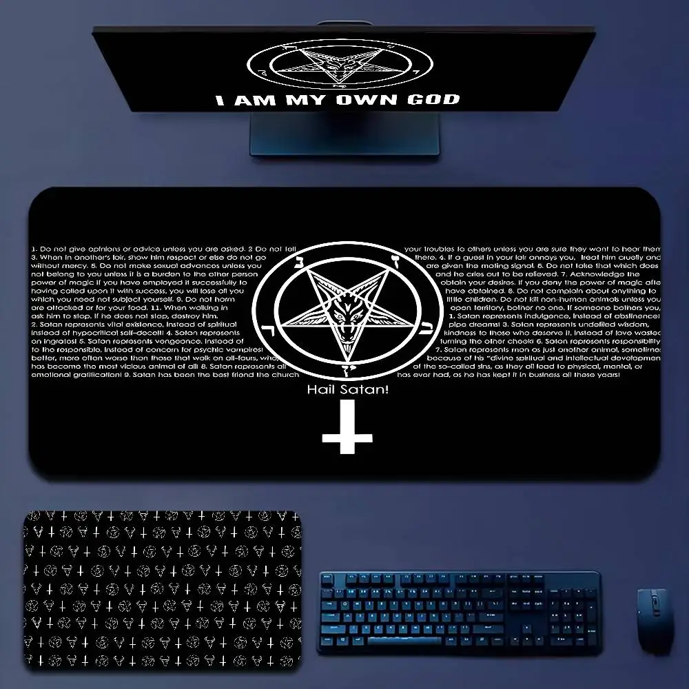 

Противоскользящий настольный коврик Dark Satan, студенческий коврик для мыши, геймерский коврик для компьютерной клавиатуры, игровой коврик для ПК, ковер для мыши