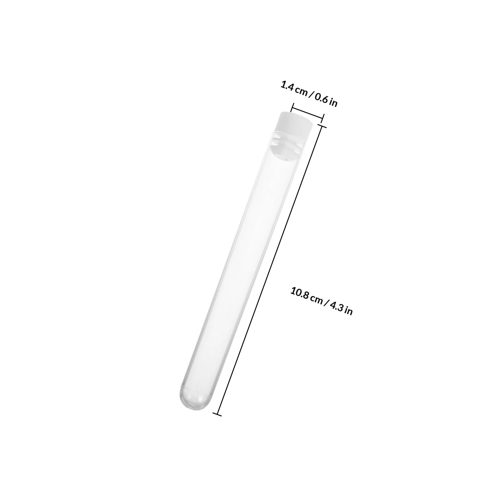 Estojo portátil para escova de cílios, 15 peças, organizador de maquiagem transparente, tubos vazios para varinhas e escovas de rímel, armazenamento de viagem