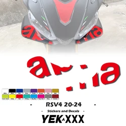 For Aprilia RSV4 2020-2024 Flags for Wings Winglet Flank Sticker Decal LOGO RSV4 2020 2021 2022 2023 2024 Fixed Wing Sticker