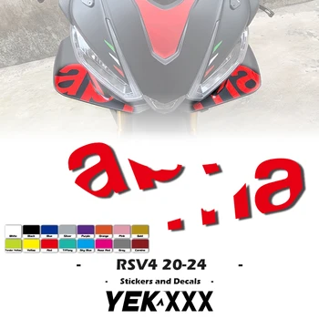 สําหรับ Aprilia RSV4 2020-2024 ธงสําหรับปีก Winglet ปีกสติกเกอร์รูปลอกโลโก้ RSV4 2020 2021 2022 2023 2024 ปีกคงที่สติกเกอร์