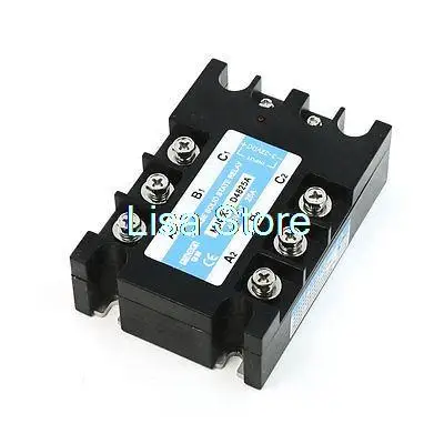 MJGX-3 D4825 Black Retangle DC to AC 3 Phase Plastic Case Solid State Relay
