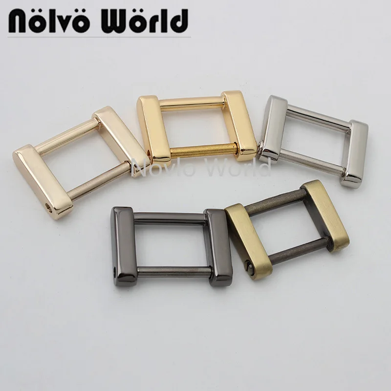 

10-50pcs 6 colors 19-25mm 3/4" 1" metal rectangular buckle with screws for woman shouldbag purse connector buckle bags hardware