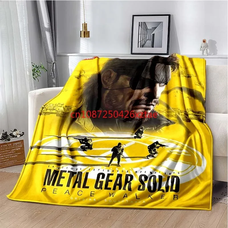 M-etal G-ear Solid Game Poster Blanket,Lightweight Warm Insulation Sofa Bed Office Car Knee Pads Blankets,Decke