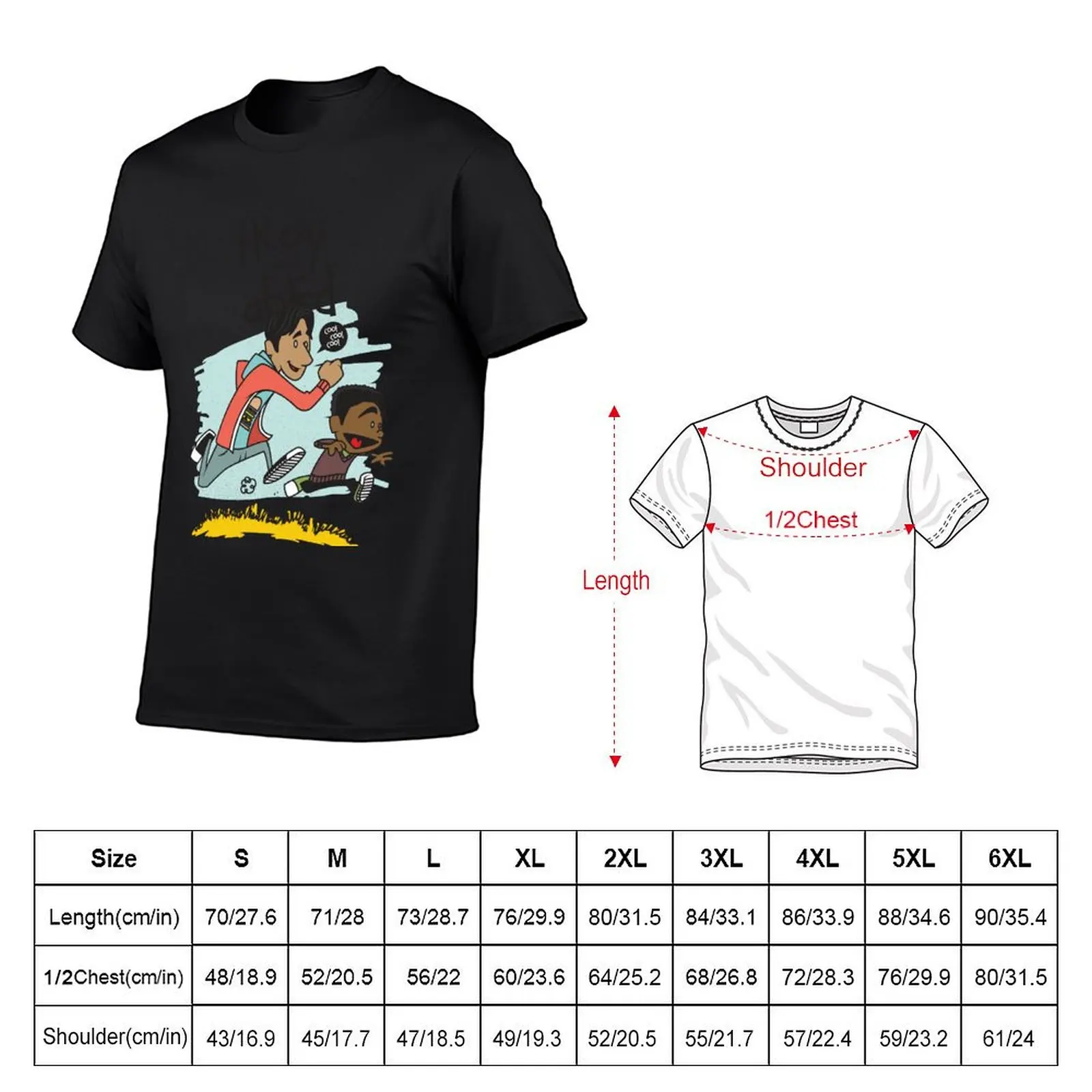 Troy + Abed T-Shirt boys animal print vintage clothes t shirt for men