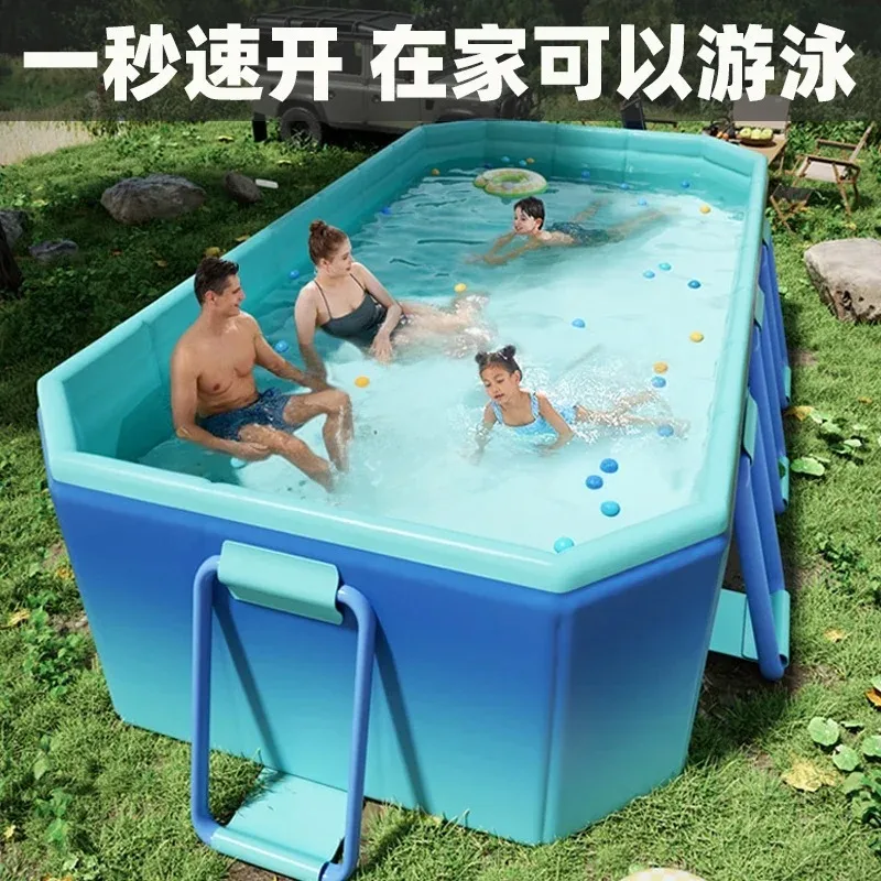 

Детский бассейн, бытовой ненадувной складной бассейн для семьи, ведро для плавания, уличная подставка