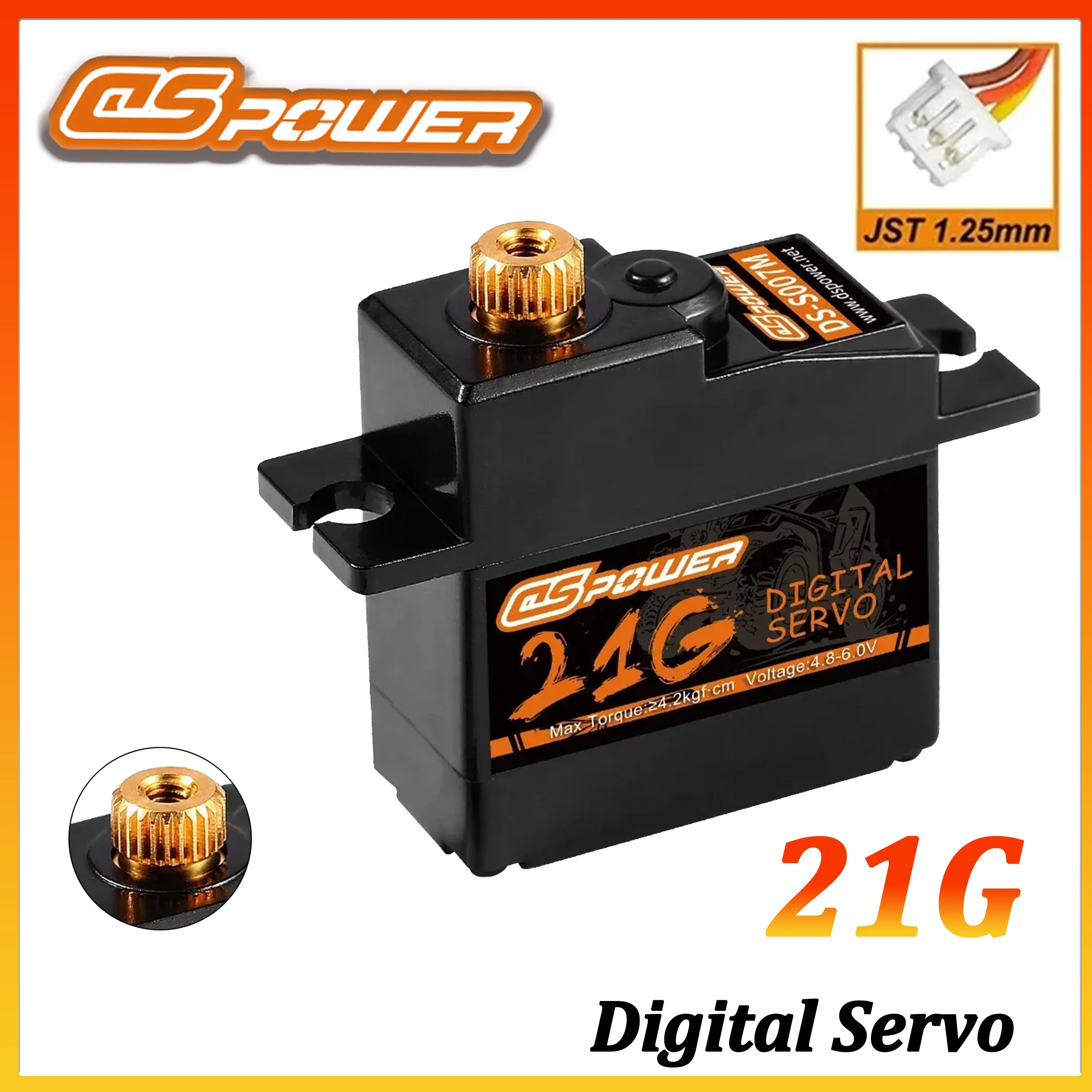 

Цифровой сервопривод DSPOWER 21г с металлическим редуктором для радиоуправляемых моделей 1:12, 1:14: самолетов, самолетов с фиксированным крылом, вертолетов, автомобилей, лодок, игрушек. Артикул 144001 MN82S