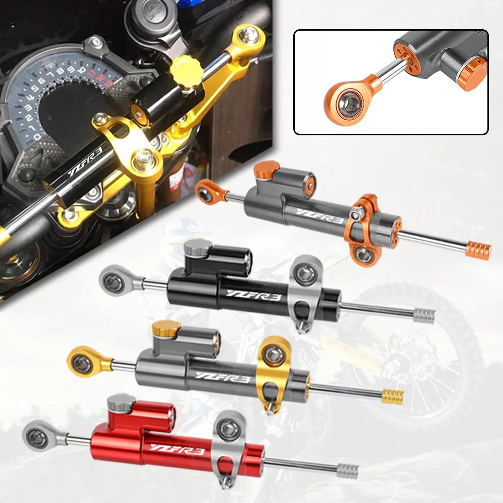 

Universal Motorcycle CNC Adjustable Steering Damper Stabilizer For YAMAHA YZF R3 YZF-R3 YZFR3 2015-2021 2022 2023 2024 2025 2026