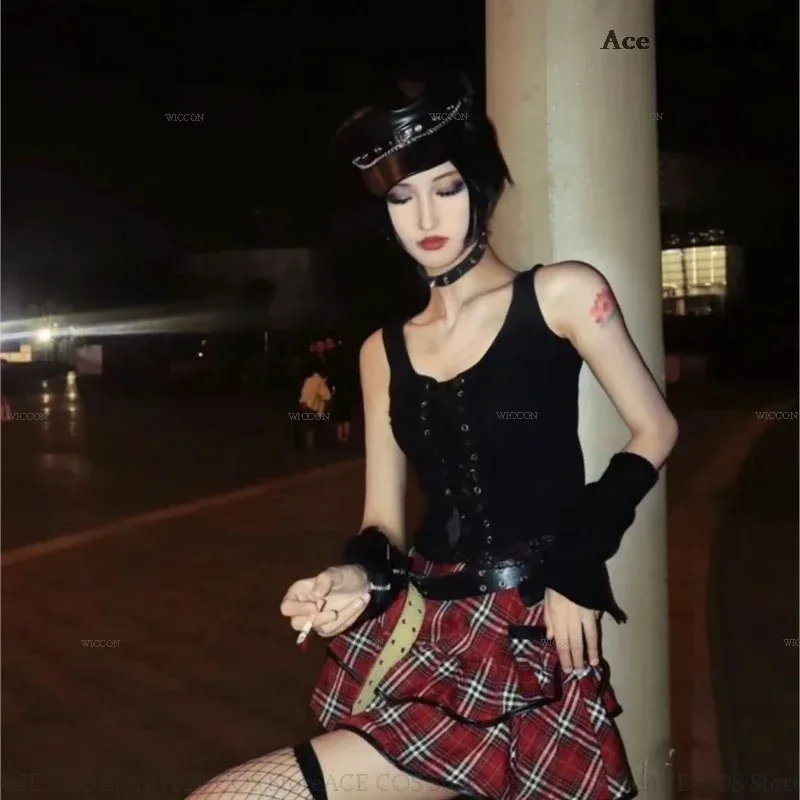 Anime Manga Nana Osaka Cosplay Costume Nana Cosplay Sock Choker Wig Women Punk Band Stage Cosplay Uniform Halloween Party Outfit