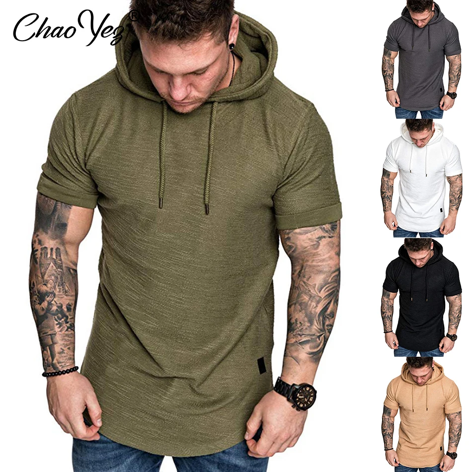 Sport Shirt For Men Training T Shirt Hood Men Gym Running Tee Shirt Homme Sportshirt Brand Fitness Short Sleeve Yoga Top Male