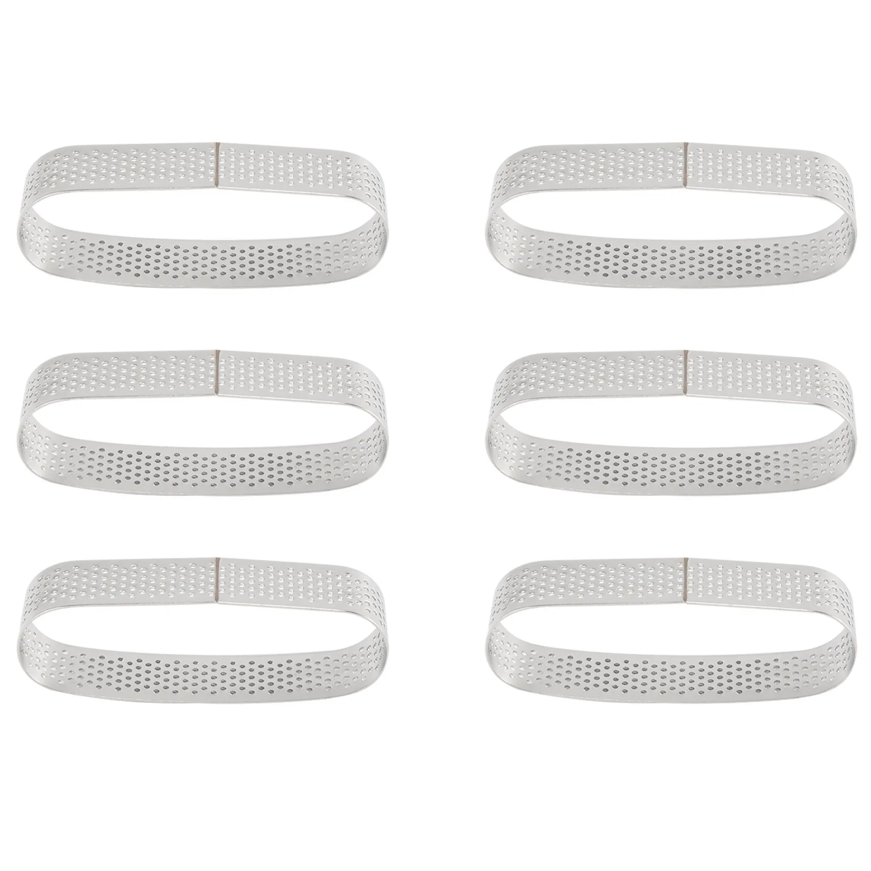 

ABBY-6 шт. овальные формы для тарталеток, французский десерт, мусс, фруктовый пирог, кольцо для пирога, форма для торта в виде квише