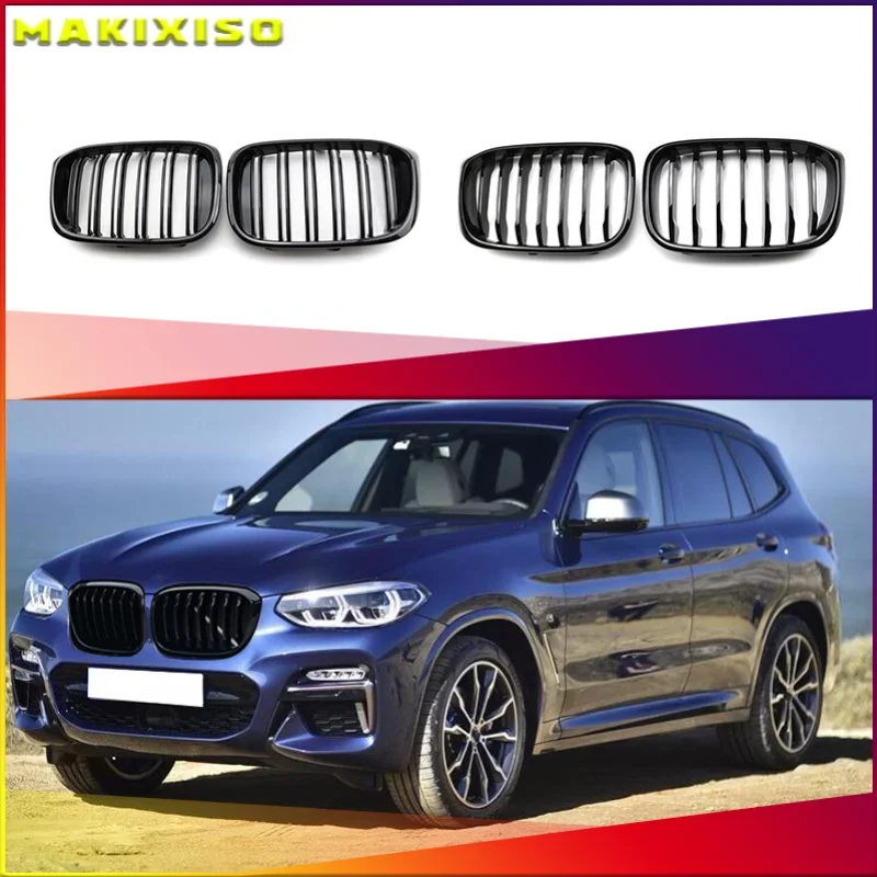 

Car Front Kidney Grill For BMW3 4 X3 X4 G01 G02 G08 2018 2019 2020 Single Line 1slat Gloss Matte Black Bumper Racing Grills