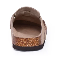 Kidmi Women's Genuine Suede Clogs Soft Footbed Leather Potato Shoes Comfort Slip On Clogs with Arch Support Fashion Home Slipper - Image 3