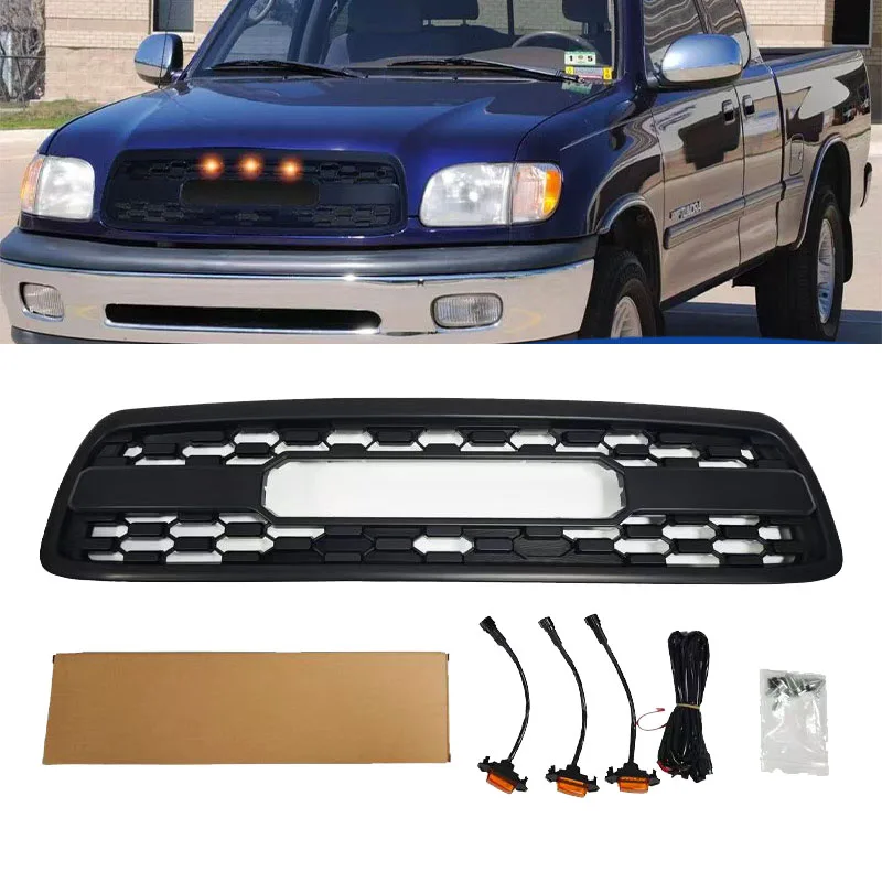 Suitable For Toyota Tundra 2000 2001 2002 Modified Trd Style Front Grille Made Abs Material Mesh Racing Grills Car Accessories